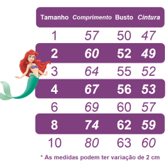 Vestido infantil luxo pequena sereia