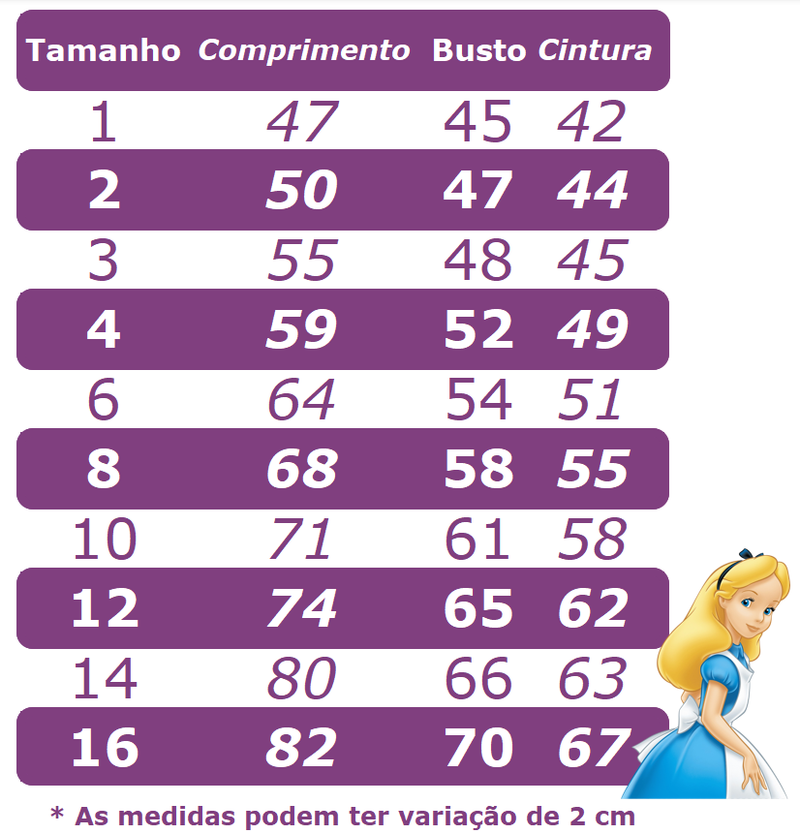 Fantasia Luxo Alice no País das maravilhas